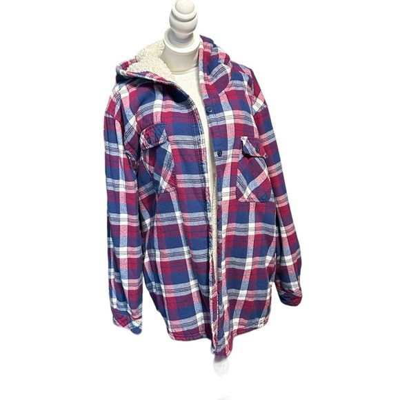 Boston Traders women's XXL Flannel Jacket lined with sherpa - Picture 1 of 5